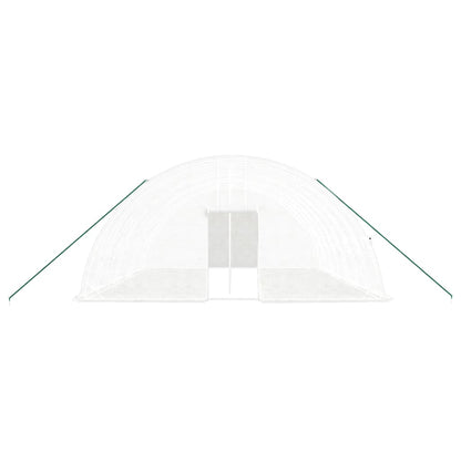 Greenhouse with Steel Frame White 48 m² 8x6x2.85 m