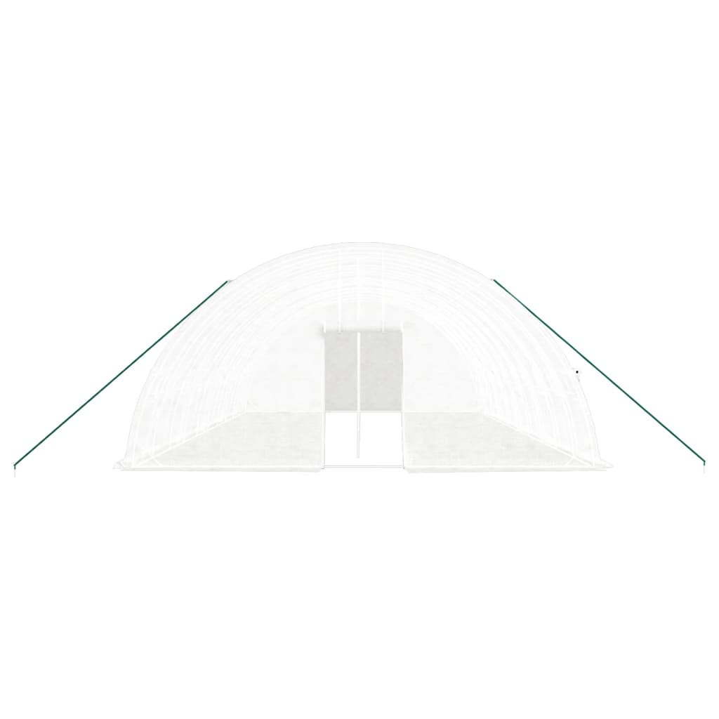 Greenhouse with Steel Frame White 60 m² 10x6x2.85 m