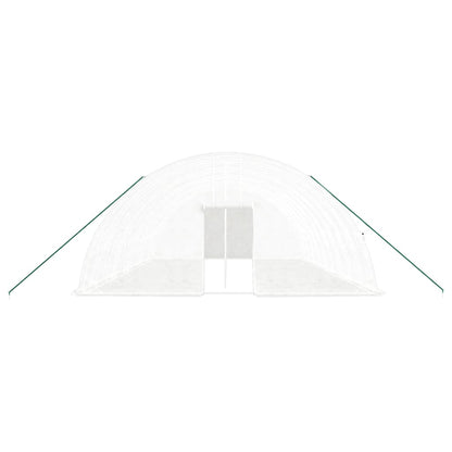 Greenhouse with Steel Frame White 60 m² 10x6x2.85 m