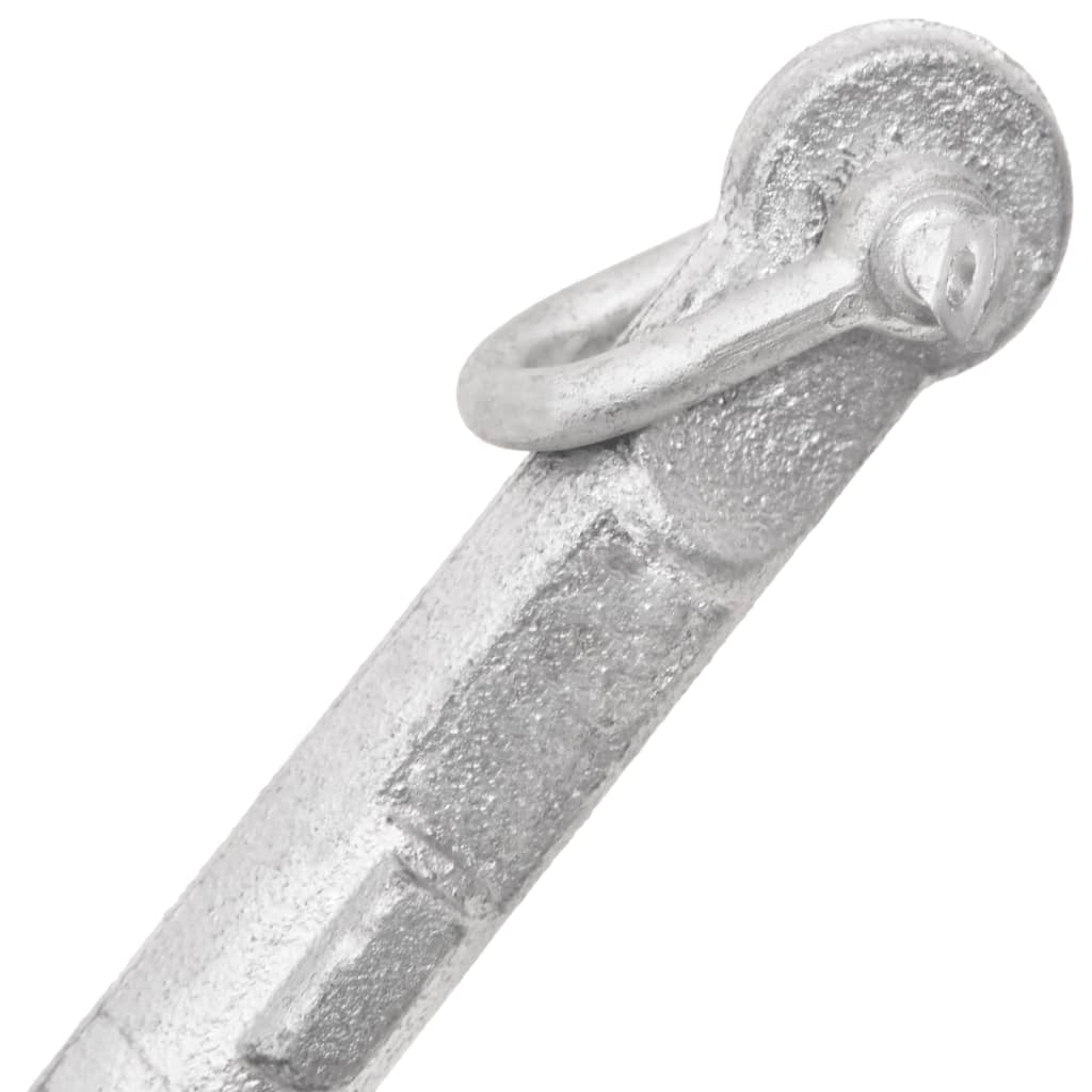 Folding Anchor Silver 0.7 kg Malleable Iron