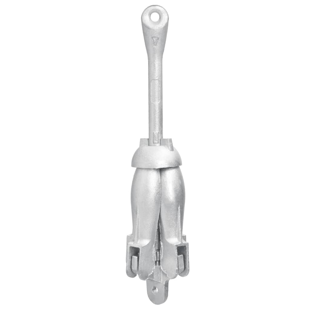 Folding Anchor Silver 4 kg Malleable Iron