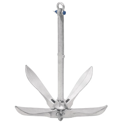 Folding Anchor Silver 10 kg Hot Dip Galvanized Cast Iron