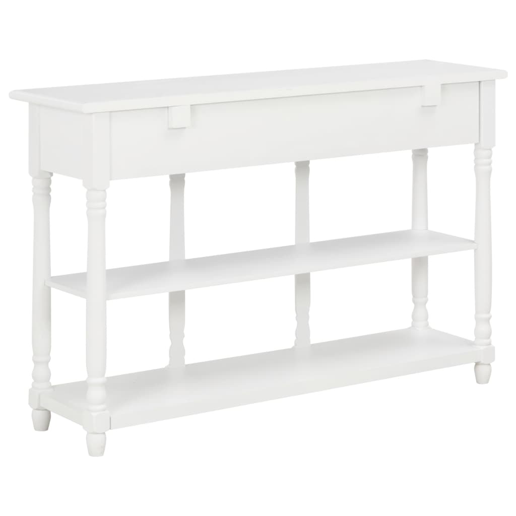 Console Table White 110x30x76cm Engineered Wood