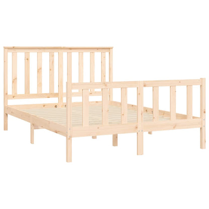 Bed Frame without Mattress 140x200 cm Solid Wood Pine