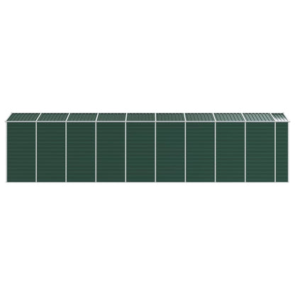 Garden Shed Green 191x810x198 cm Galvanised Steel