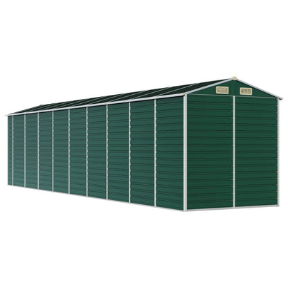 Garden Shed Green 191x810x198 cm Galvanised Steel