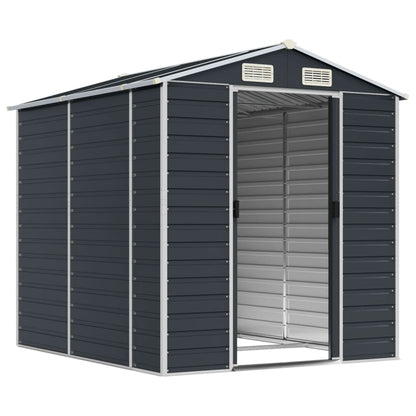 Garden Shed Anthracite 191x215x198 cm Galvanised Steel