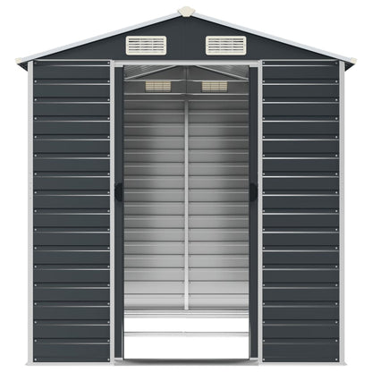 Garden Shed Anthracite 191x215x198 cm Galvanised Steel