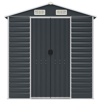 Garden Shed Anthracite 191x470x198 cm Galvanised Steel