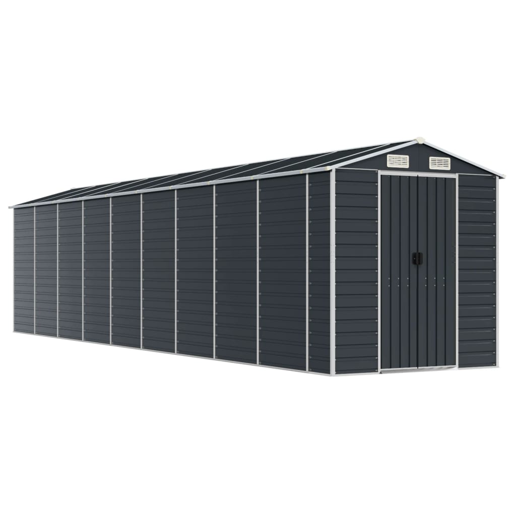 Garden Shed Anthracite 191x810x198 cm Galvanised Steel