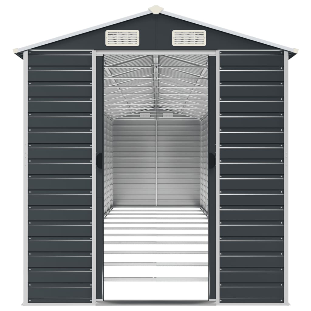 Garden Shed Anthracite 191x980x198 cm Galvanised Steel