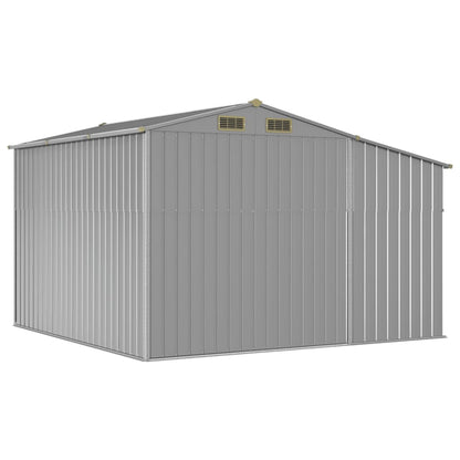 Garden Shed Grey 277x279x179 cm Galvanised Steel