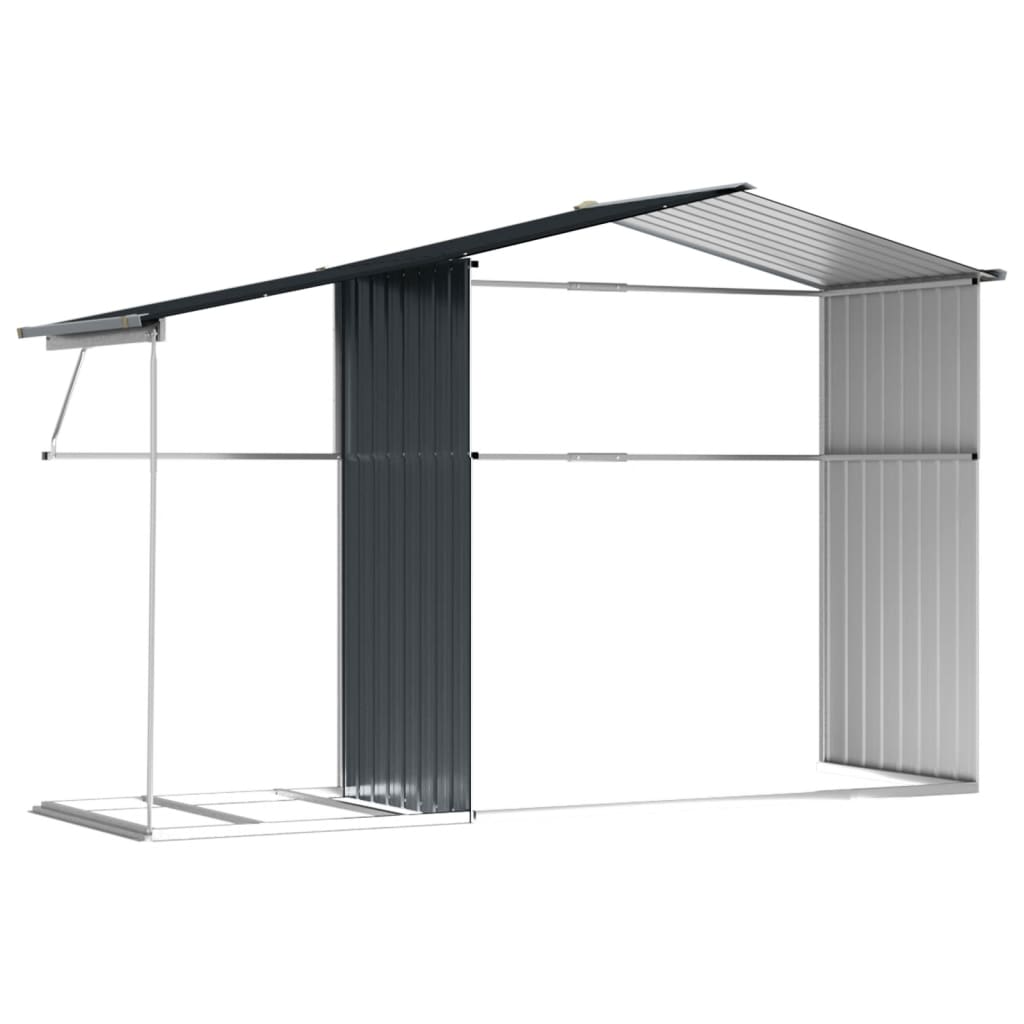 Garden Shed Anthracite 277x192.5x179 cm Galvanised Steel