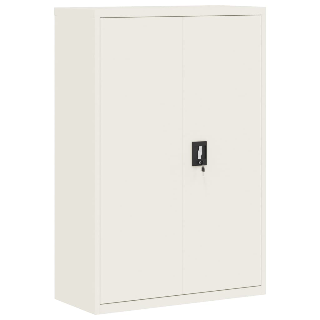 File Cabinet White 90x40x180 cm Steel