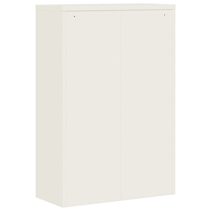 File Cabinet White 90x40x180 cm Steel