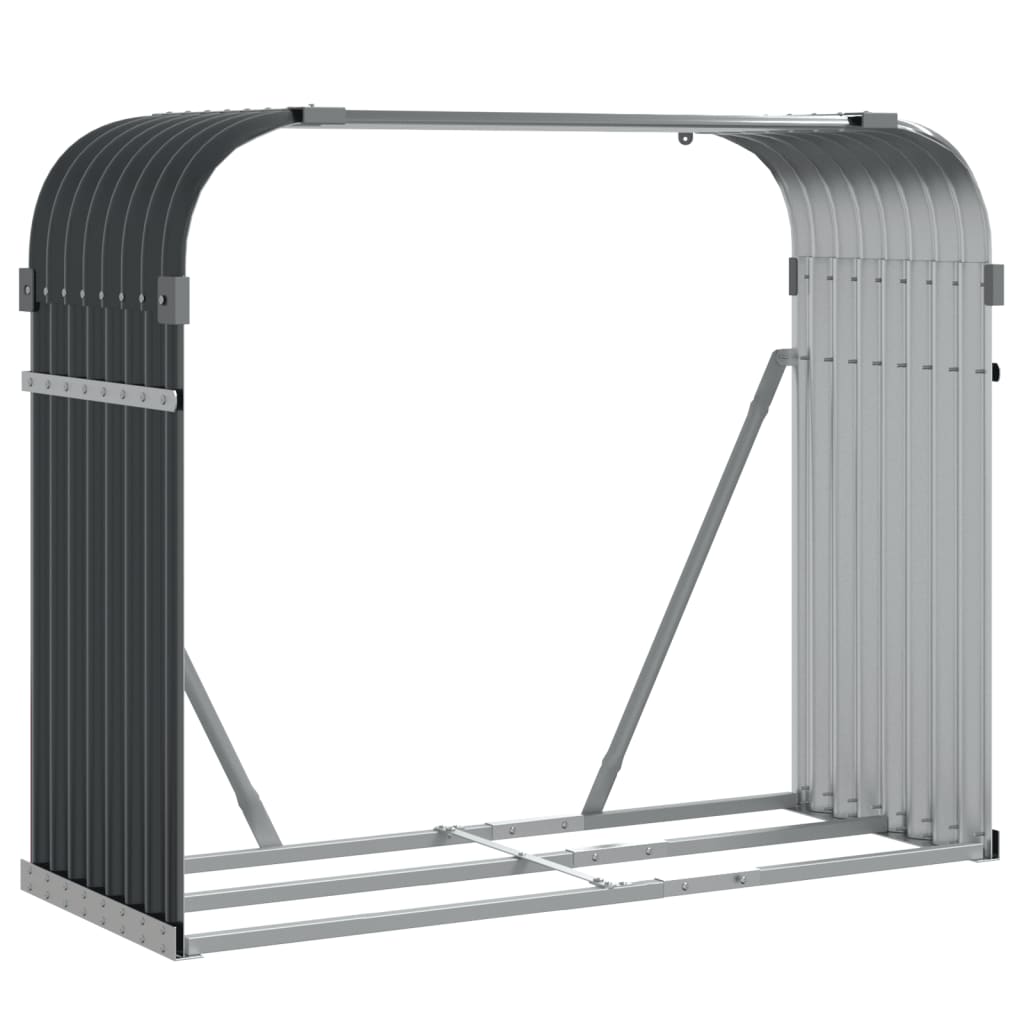 Log Holder Anthracite 120x45x100 cm Galvanised Steel