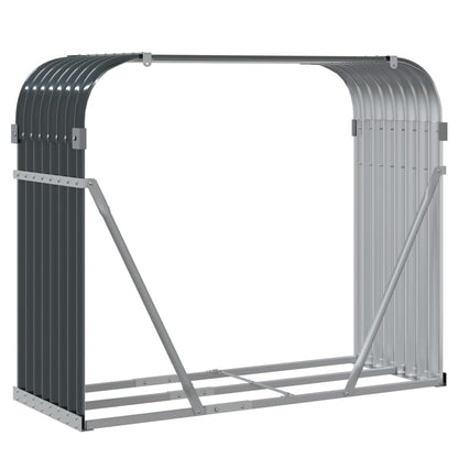 Log Holder Anthracite 120x45x100 cm Galvanised Steel