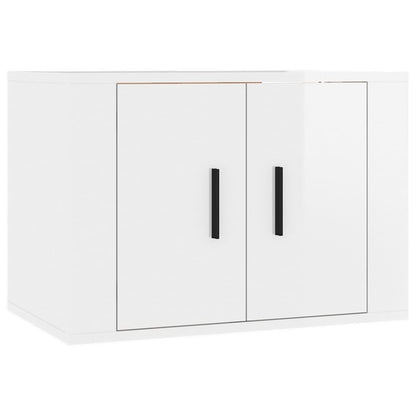 Wall-mounted TV Cabinets 2 pcs High Gloss White 57x34.5x40 cm