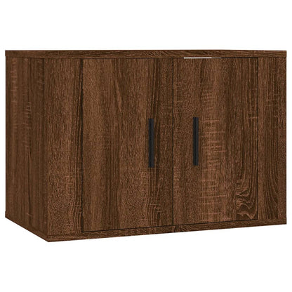 5 Piece TV Cabinet Set Brown Oak Engineered Wood