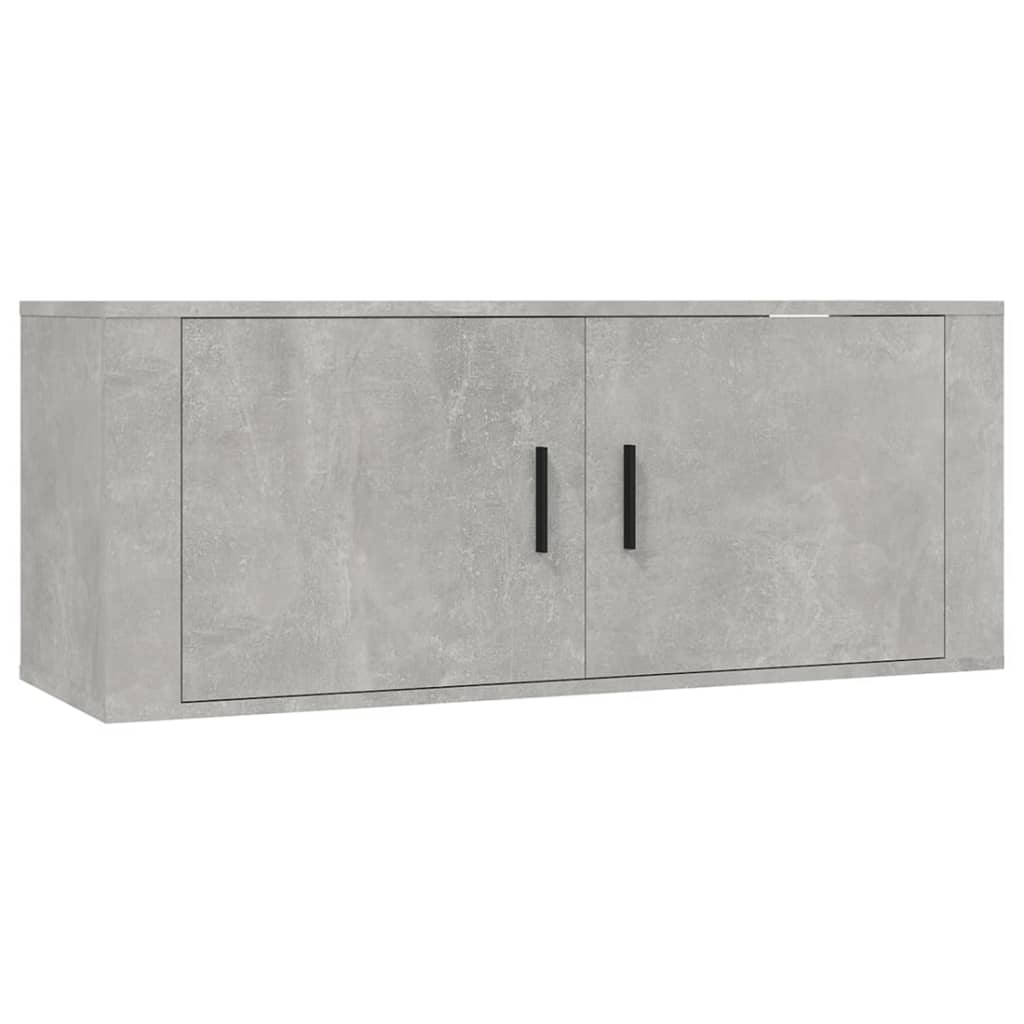 6 Piece TV Cabinet Set Concrete Grey Engineered Wood