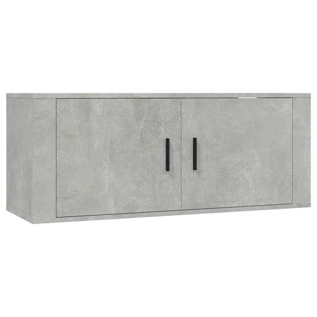 7 Piece TV Cabinet Set Concrete Grey Engineered Wood