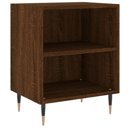 Bedside Cabinets 2 pcs Brown Oak 40x30x50 cm Engineered Wood