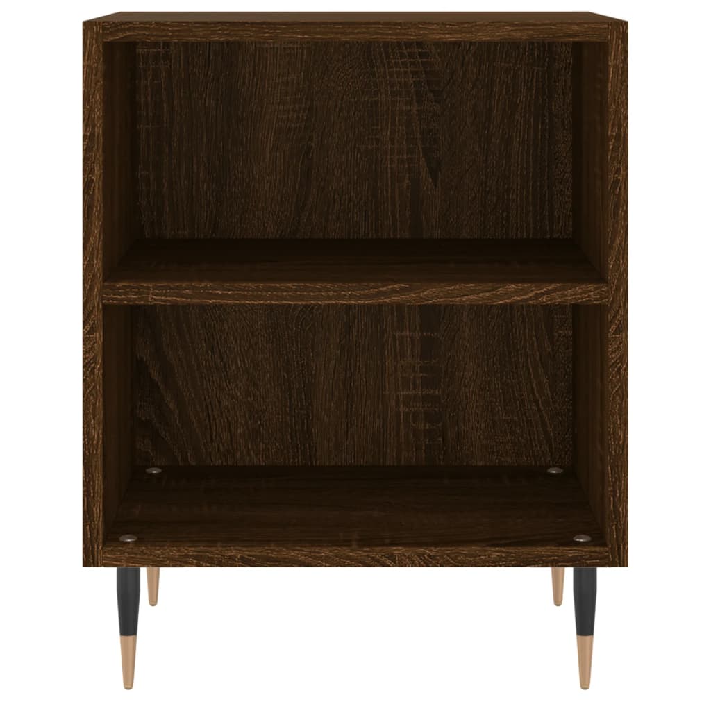 Bedside Cabinets 2 pcs Brown Oak 40x30x50 cm Engineered Wood