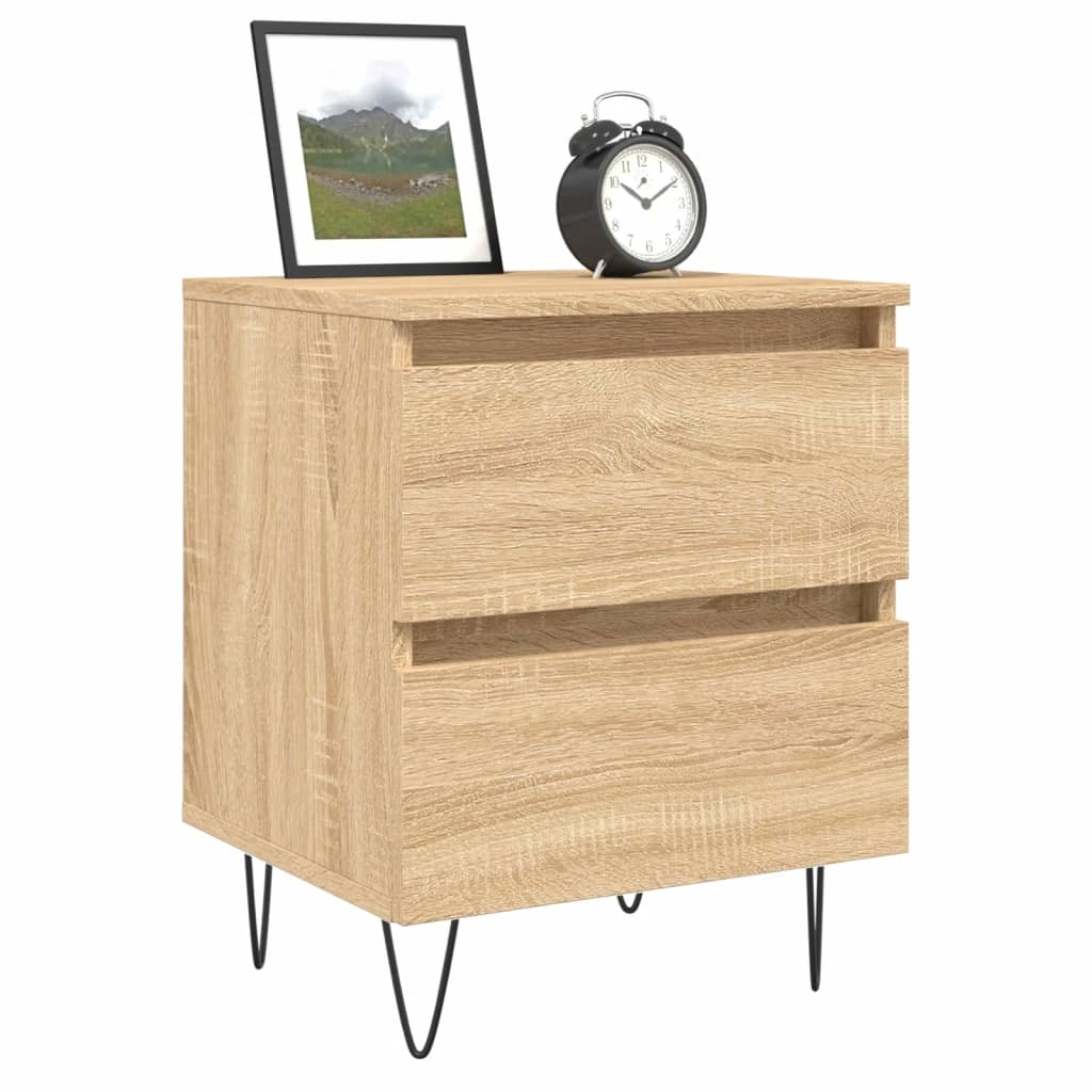 Bedside Cabinet Sonoma Oak 40x35x50 cm Engineered Wood