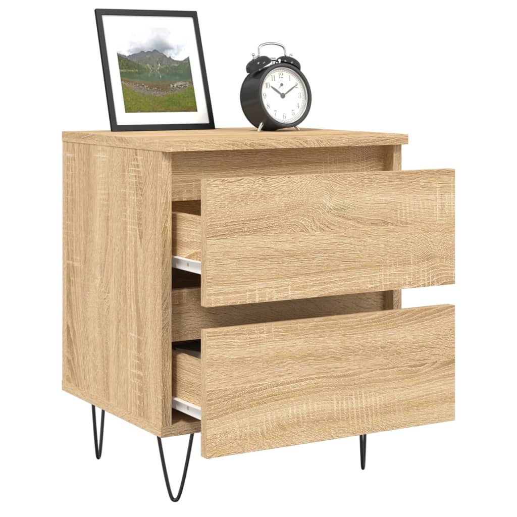 Bedside Cabinet Sonoma Oak 40x35x50 cm Engineered Wood