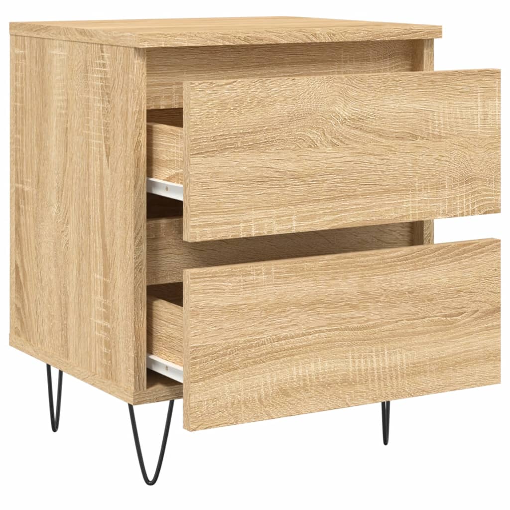 Bedside Cabinet Sonoma Oak 40x35x50 cm Engineered Wood