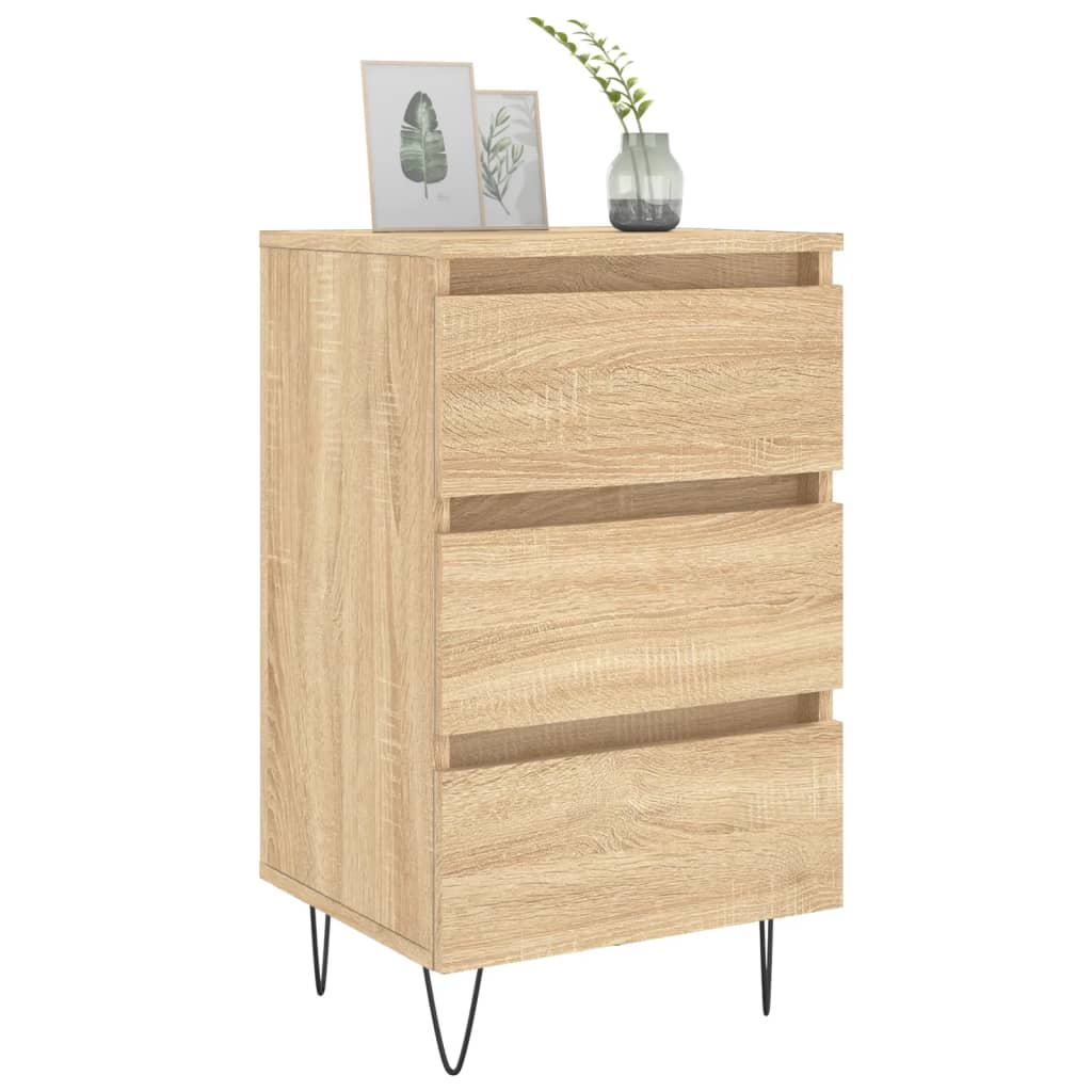 Bedside Cabinet Sonoma Oak 40x35x69 cm Engineered Wood