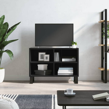 TV Cabinet Black 69.5x30x50 cm Engineered Wood