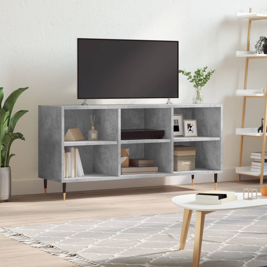 TV Cabinet Concrete Grey 103.5x30x50 cm Engineered Wood