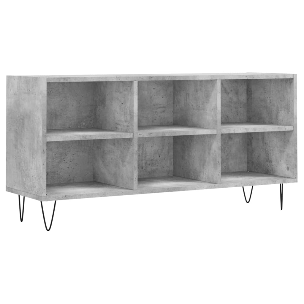 TV Cabinet Concrete Grey 103.5x30x50 cm Engineered Wood