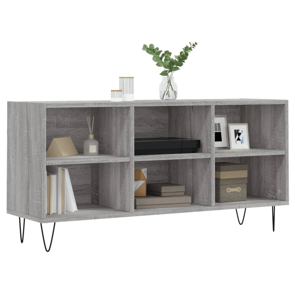 TV Cabinet Grey Sonoma 103.5x30x50 cm Engineered Wood