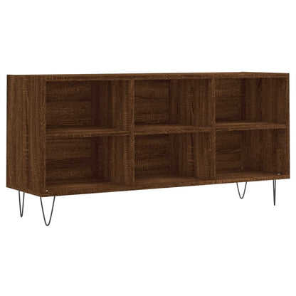 TV Cabinet Brown Oak 103.5x30x50 cm Engineered Wood