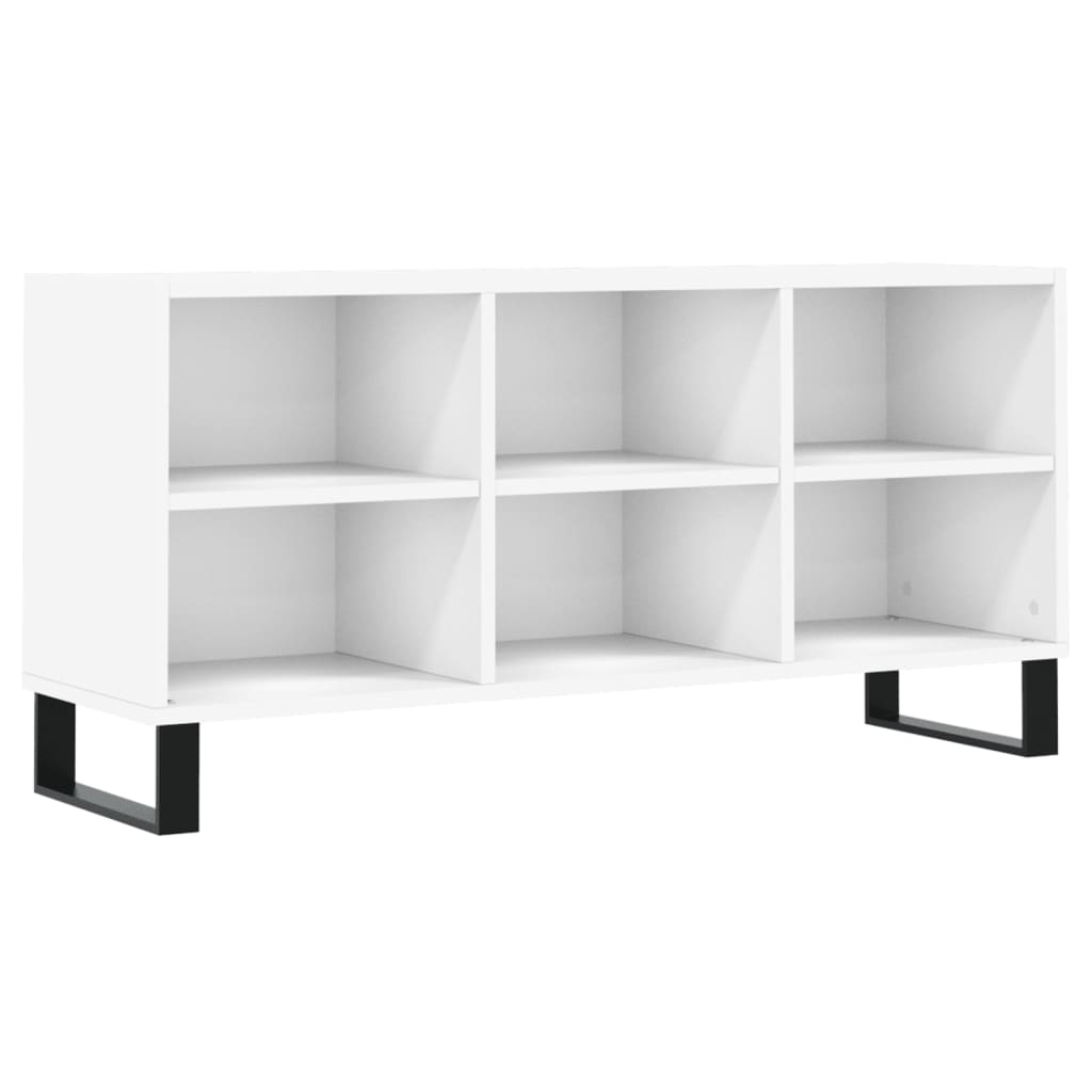 TV Cabinet White 103.5x30x50 cm Engineered Wood