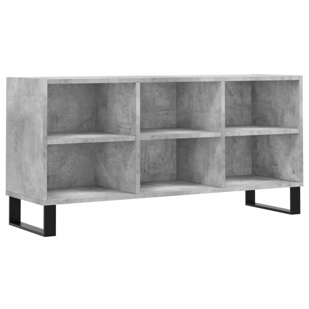 TV Cabinet Concrete Grey 103.5x30x50 cm Engineered Wood