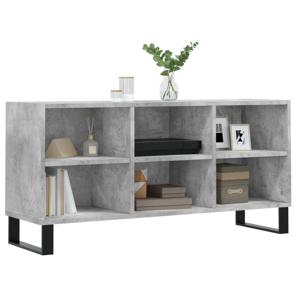 TV Cabinet Concrete Grey 103.5x30x50 cm Engineered Wood