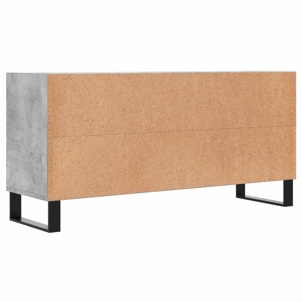 TV Cabinet Concrete Grey 103.5x30x50 cm Engineered Wood