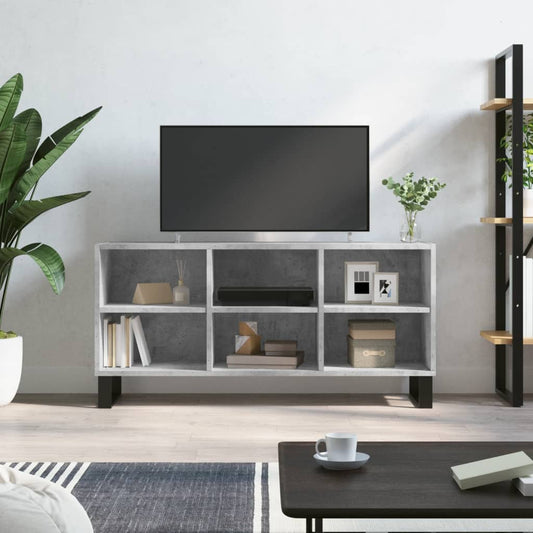 TV Cabinet Concrete Grey 103.5x30x50 cm Engineered Wood