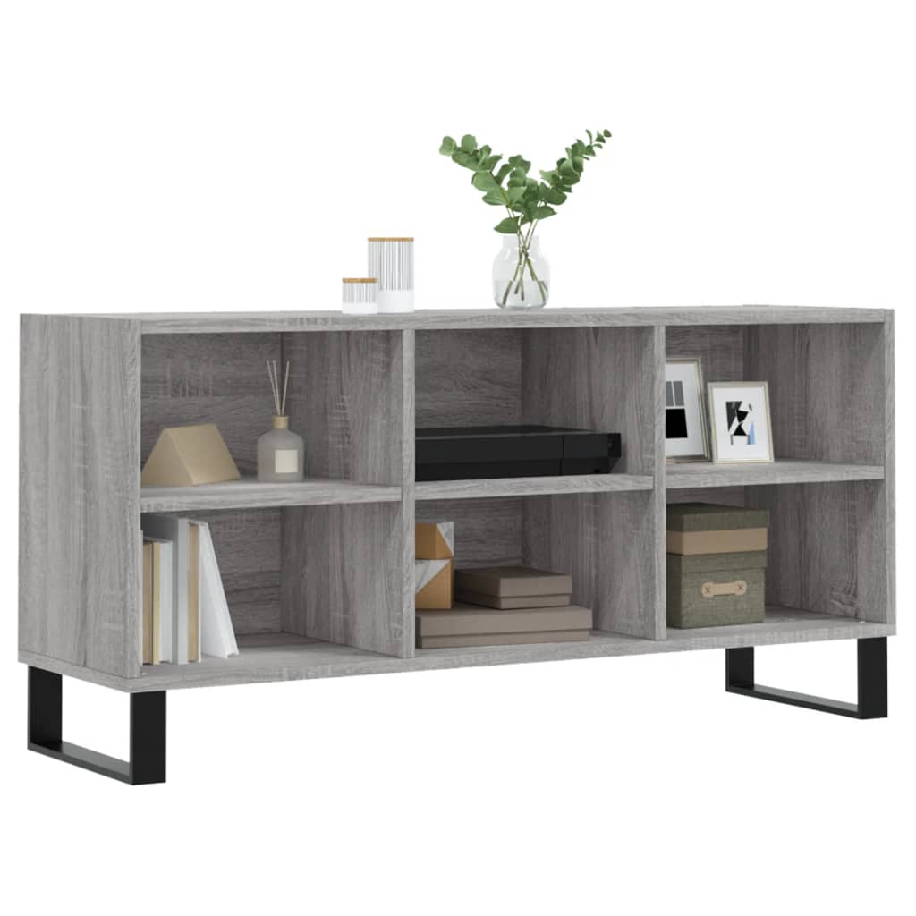 TV Cabinet Grey Sonoma 103.5x30x50 cm Engineered Wood