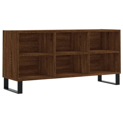 TV Cabinet Brown Oak 103.5x30x50 cm Engineered Wood