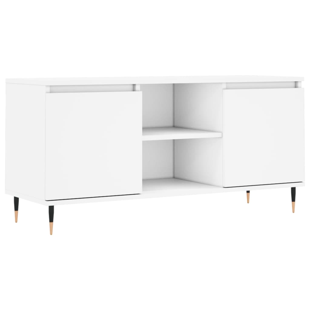 TV Cabinet White 104x35x50 cm Engineered Wood