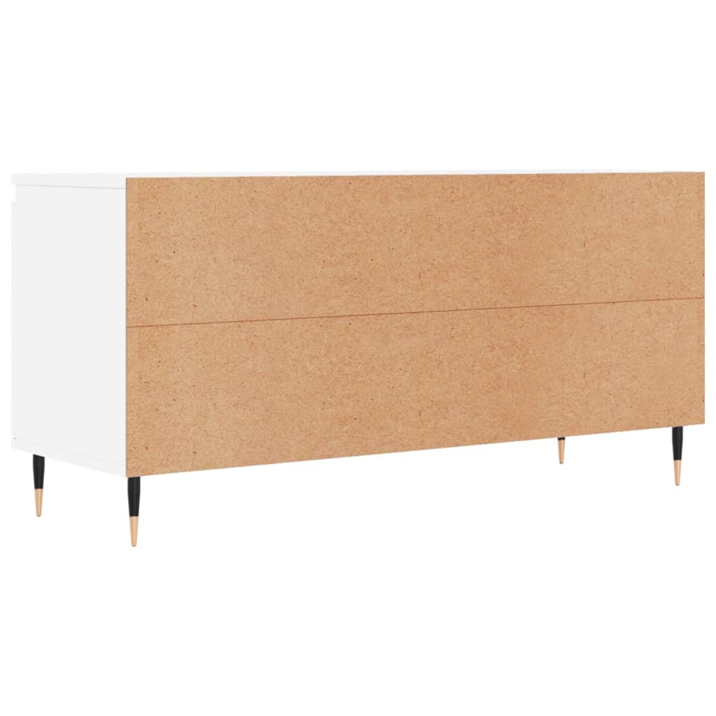 TV Cabinet White 104x35x50 cm Engineered Wood