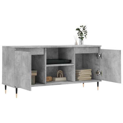 TV Cabinet Concrete Grey 104x35x50 cm Engineered Wood