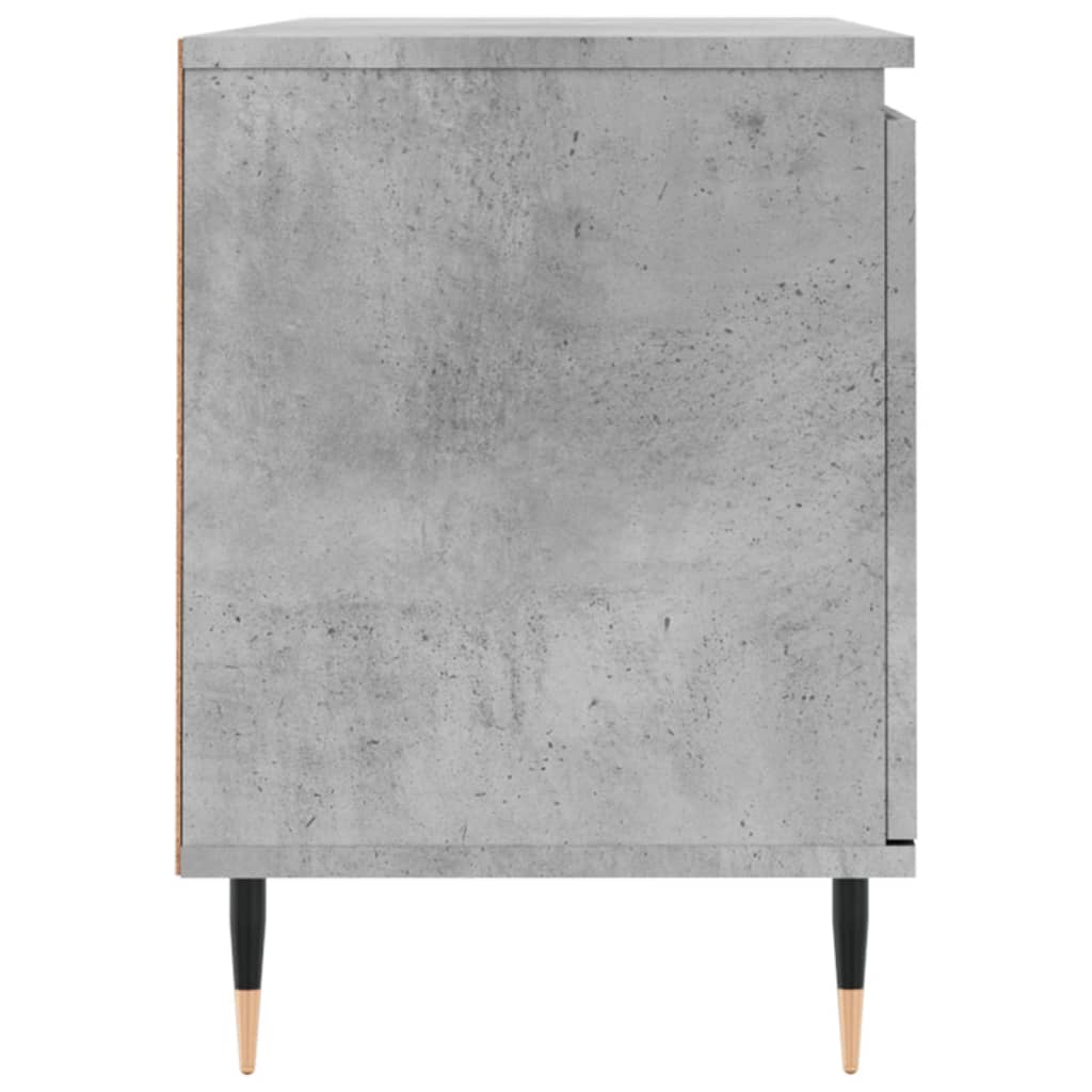 TV Cabinet Concrete Grey 104x35x50 cm Engineered Wood