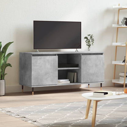 TV Cabinet Concrete Grey 104x35x50 cm Engineered Wood