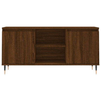 TV Cabinet Brown Oak 104x35x50 cm Engineered Wood