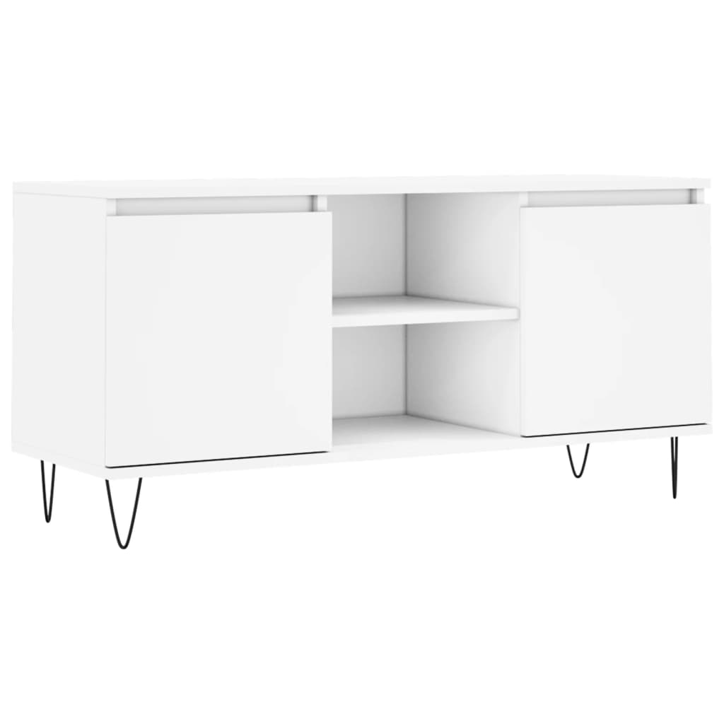 TV Cabinet White 104x35x50 cm Engineered Wood